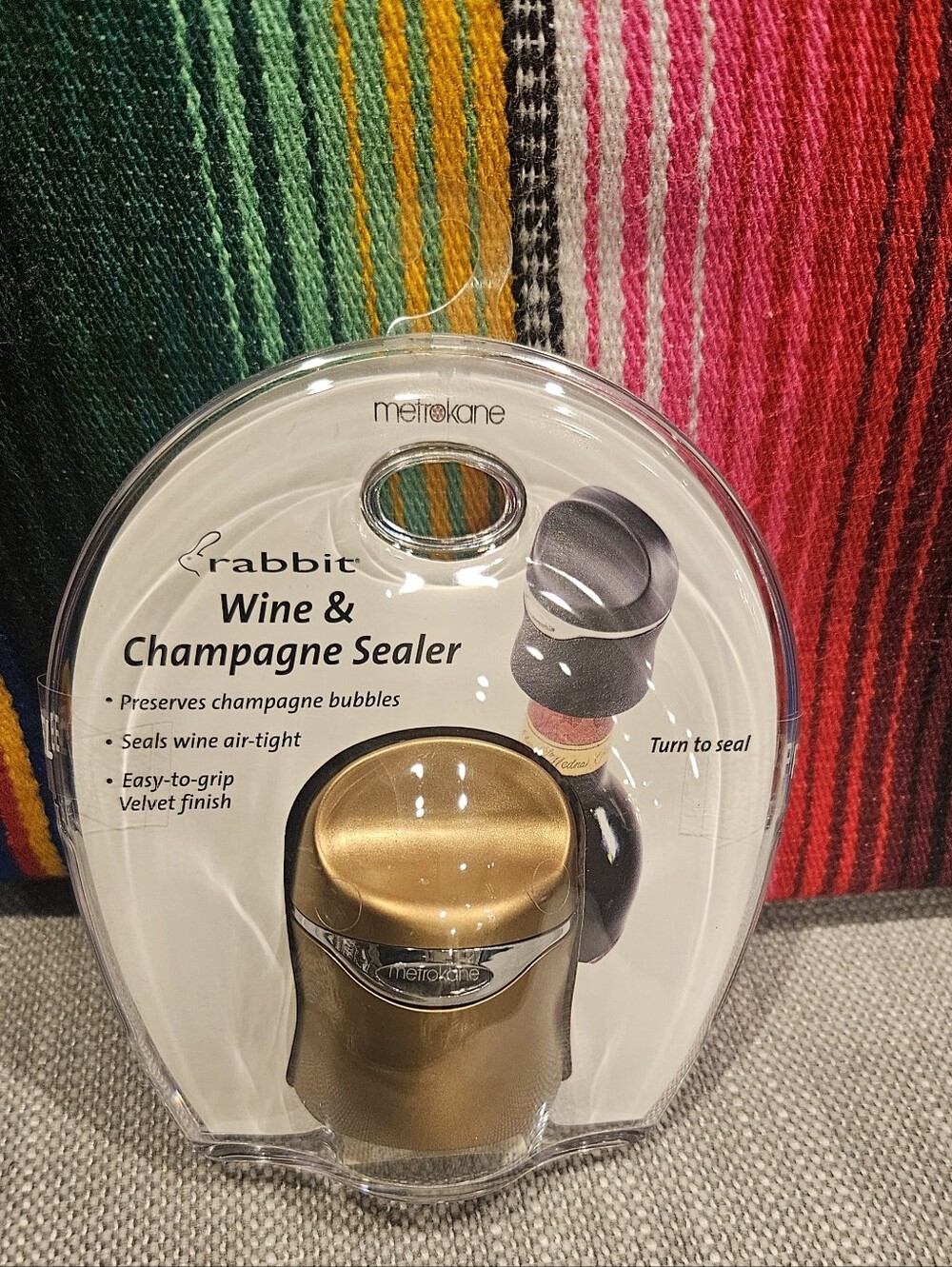 Rabbit Gold Wine & Champagne Sealer